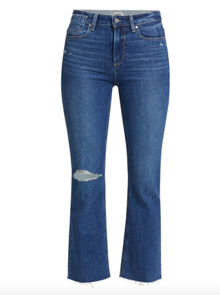 Paige + Colette Distressed Cropped Jeans