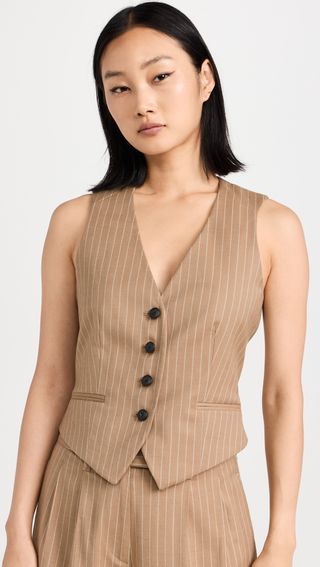 Rag & Bone + Priya Wool Stripe Vest