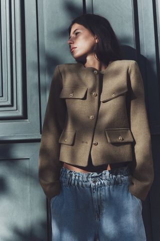 Zara + Cropped Flap Jackets