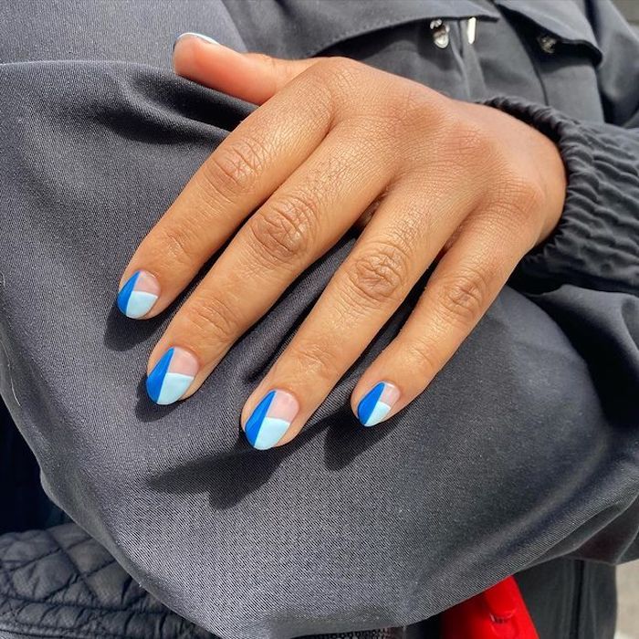 blue nail inspo | Gallery posted by DestinyCastella | Lemon8