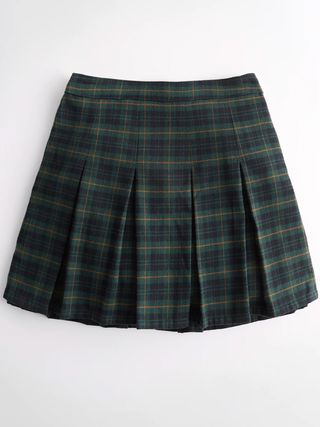 Hollister + Ultra High Rise Pleated Plaid Mini Skirt