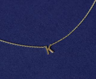 Automic Gold + Initial Necklace