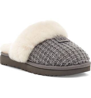 Ugg + Cozy Knit Genuine Shearling Slippers