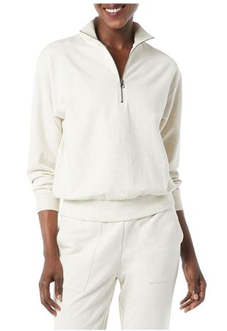 Daily Ritual + Terry Cotton 
Modal Quarter-Zip Sweatshirt