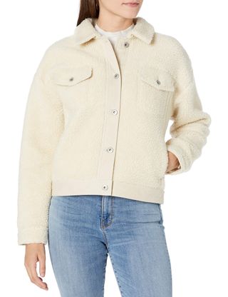 Goodthreads + Sherpa Relaxed Fit Long Sleeve Trucker Jacket