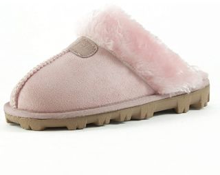 Clpp'Li + Fluffy Suede Comfy Slippers