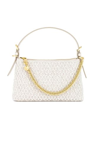 Zac Zac Posen + Beaded Crossbody Bag in Rose Quartz