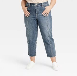 Universal Thread + Vintage Straight Cropped Jeans