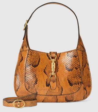 Gucci + Jackie 1961 Python Small Shoulder Bag