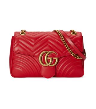 Gucci + GG Marmont Medium Shoulder Bag