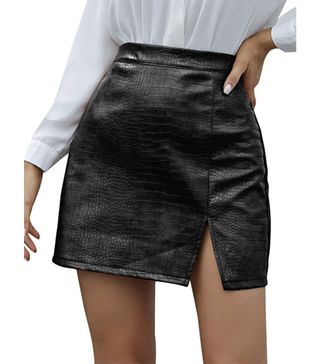 Milumia + Back Solid Mini Skirt