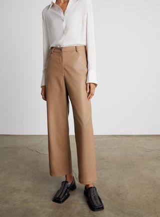 Who What Wear Collection + Eli Relaxed Vegan-Leather Trousers