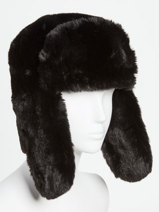 Adrienne Landau + Faux-Fur Trapper Hat