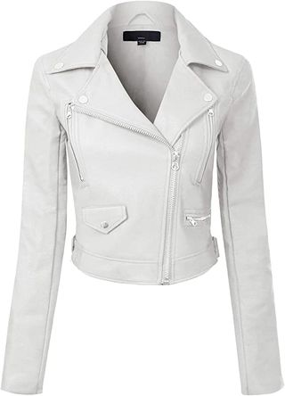 Olivia Store + Moto Biker Faux Leather Jacket