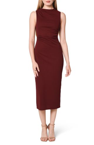 Wayf + Siete Ruched Sheath Dress