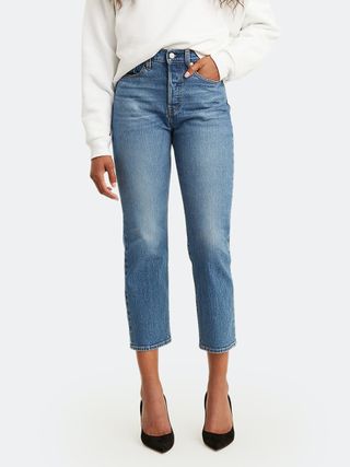 Levi's + Wedgie High Rise Cropped Straight Fit Jeans