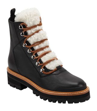 Marc Fisher + Izzie Genuine Shearling Lace-Up Boot