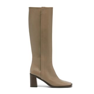The Row + Patch Leather Knee-High Boots