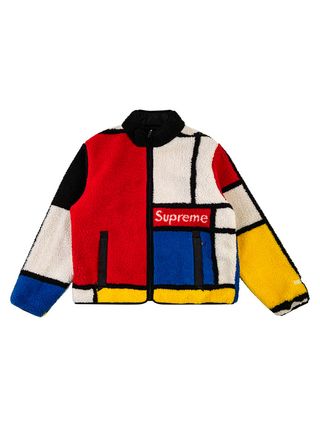 Supreme + Reversible Color-Blocked Fleece Jacket