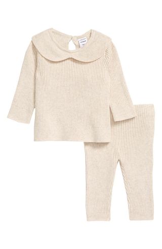 Nordstrom + Ribbed Cotton Sweater and Leggings Set
