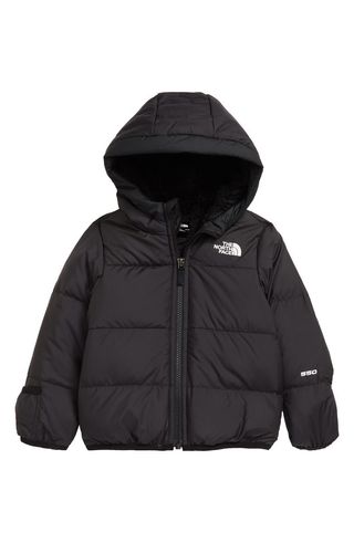 The North Face + Kids' Moondoggy Reversible Water Repellent 550 Fill Power Down Puffer Jacket