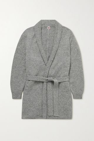 The Row Kids + Huey belted cashmere cardigan