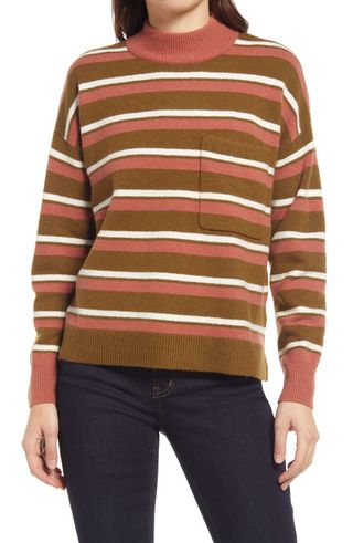 Madewell + Redmond Mock Neck Pocket Sweater