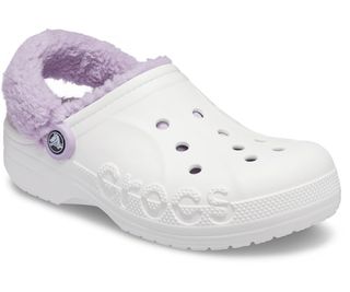 Crocs + Baya Lined Fuzz-Strap Clog