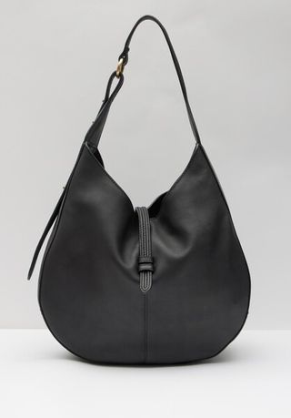 Hush + Isla Leather Scoop Tote Bag