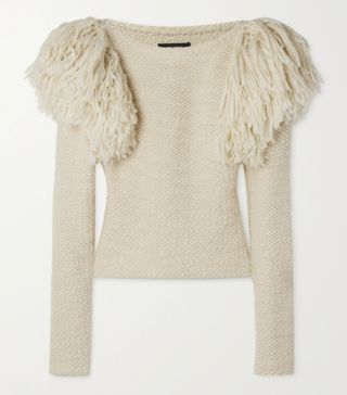 Isabel Marant + Sully Fringed Wool-Blend Sweater