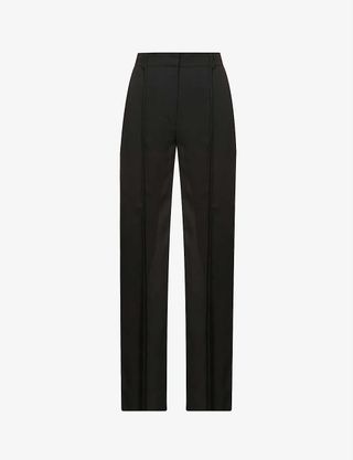 Nensi Dojaka + Relaxed-Fit High-Rise Crepe Trousers