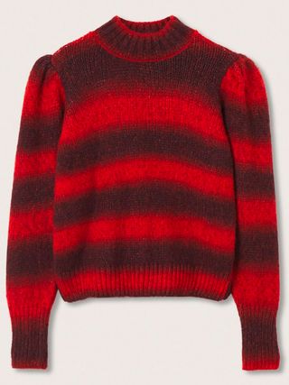 Mango + Striped Knit Sweater