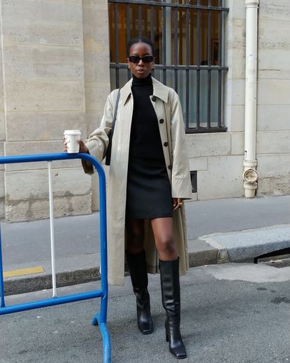 8 Black Knee-High-Boot Outfits Worth Copying | Who What Wear
