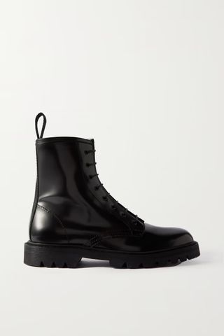 The Row + Ranger Lace-Up Leather Ankle Boots