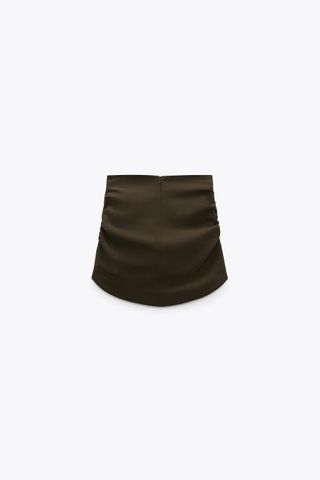 Zara + Pleated Mini Skirt