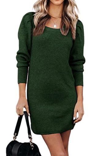 PrettyGarden + Pullover Knit Sweater Dress