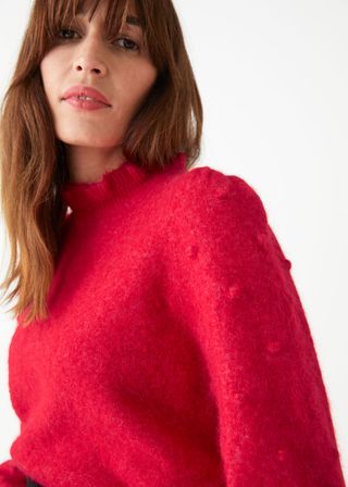 & Other Stories + Frilled Wool Knit Sweater