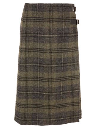 Celtic 
Co. + Pure Wool Checked Knee Length Kilt