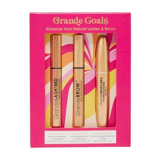 Grande Cosmetics + Grande Goals Lash, Brow Serum and Mascara Set