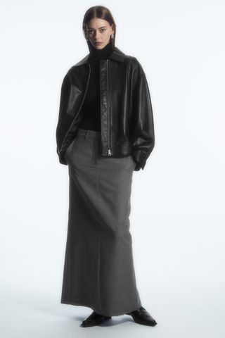 COS + Wool Column Maxi Skirt