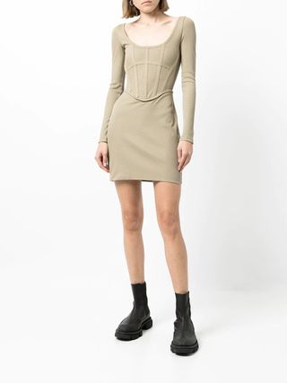 Dion Lee + Corset-Style Mini Dress