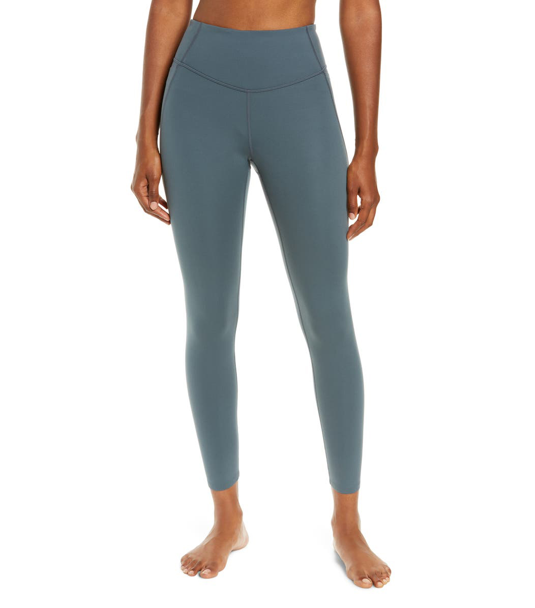 Zella + High Waist Studio Lite Pocket 7/8 Leggings