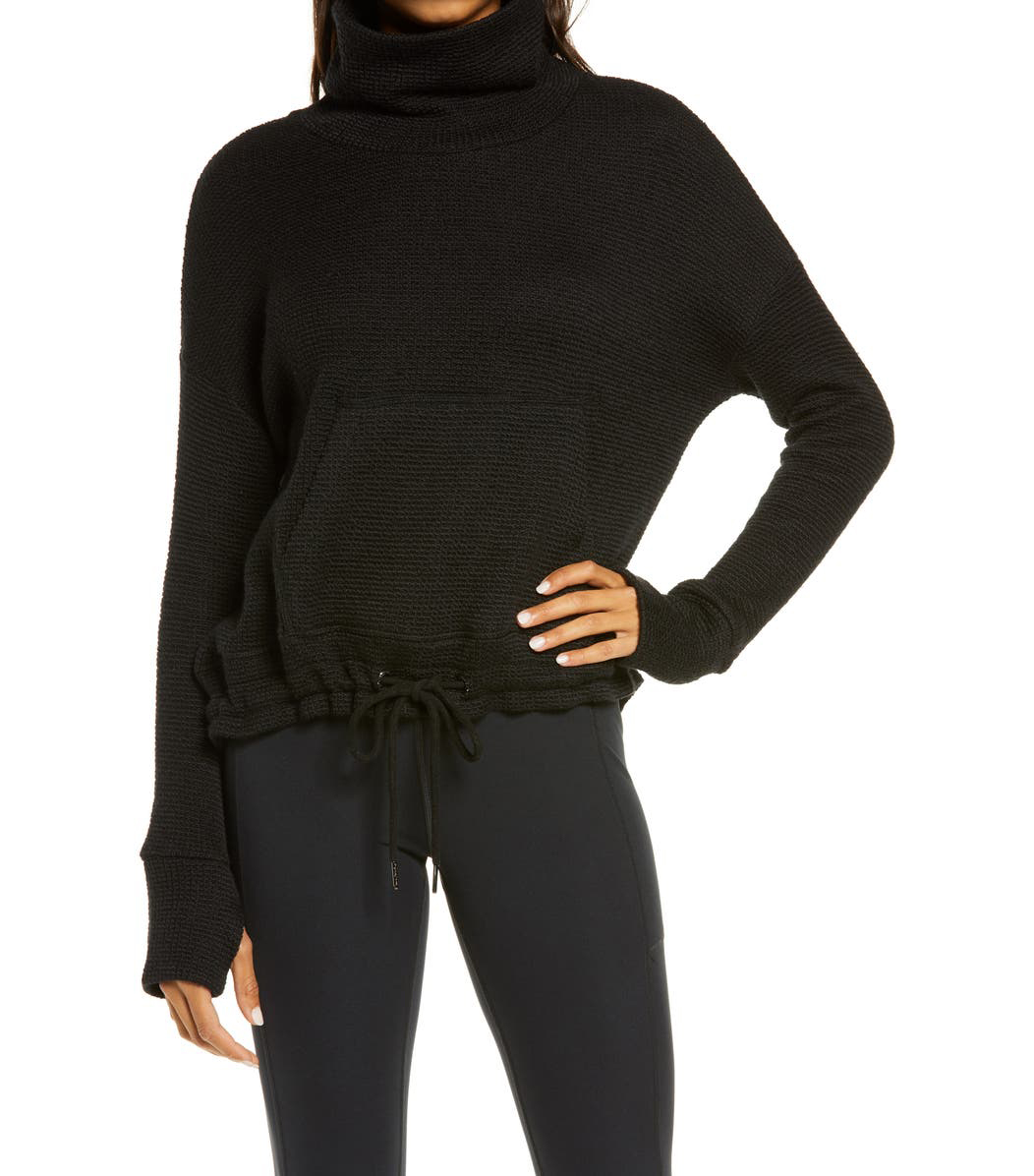 Sweaty Betty + Bouclé Funnel Neck Sweatshirt