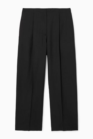 COS + Pleated Wide-Leg Wool Trousers