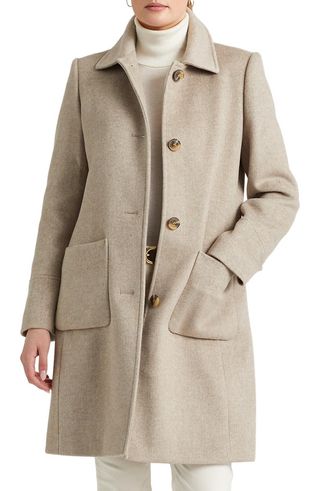 Lauren Ralph Lauren + Single Breasted Coat