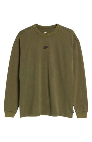 Nike + Sportswear Long Sleeve Cotton Jersey T-Shirt