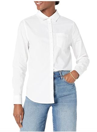 Amazon Essentials + Classic-Fit Long Sleeve Button Down
