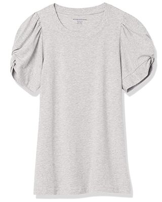 Amazon Essentials + Classic Fit Twist Sleeve Crew Neck T-Shirt