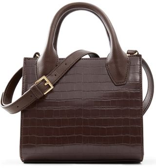 Who What Wear + Sofia Croc Embossed Recycled Faux Leather Tote
