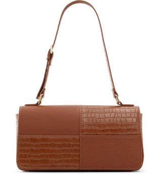 Who What Wear + Isabella Patchwork Faux Leather Shoulder Bag